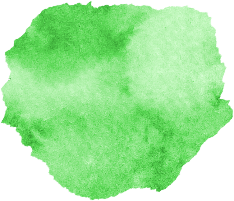 Green Watercolor Splotch Shape