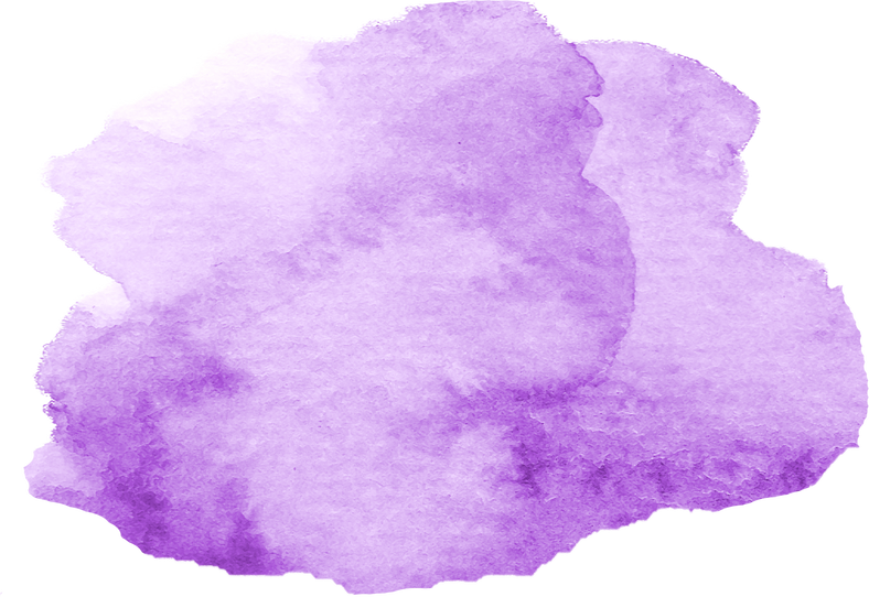 Violet Watercolor Splotch Shape